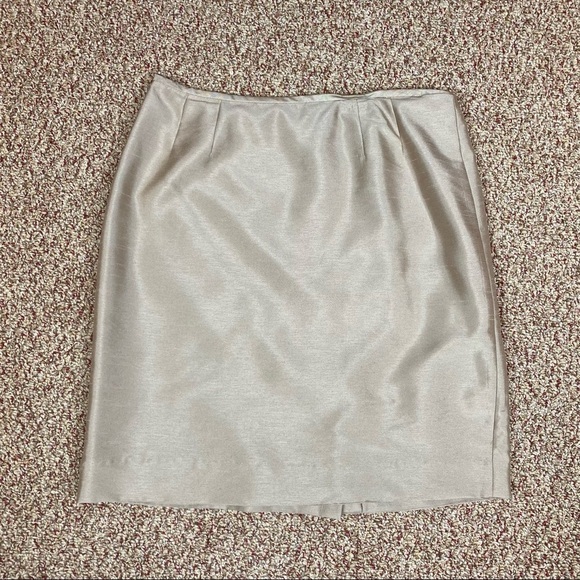 Gold Petite Kasper Skirt 8P - Picture 1 of 3